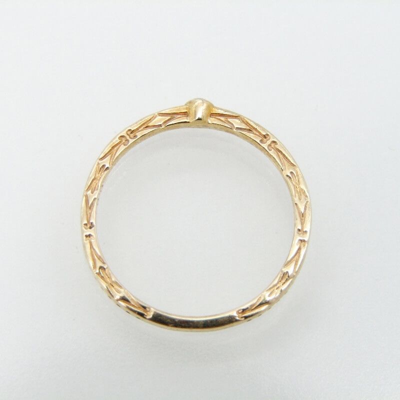 agete アガット リング K10YG ダイヤモンド 0.01ct イエローゴールド