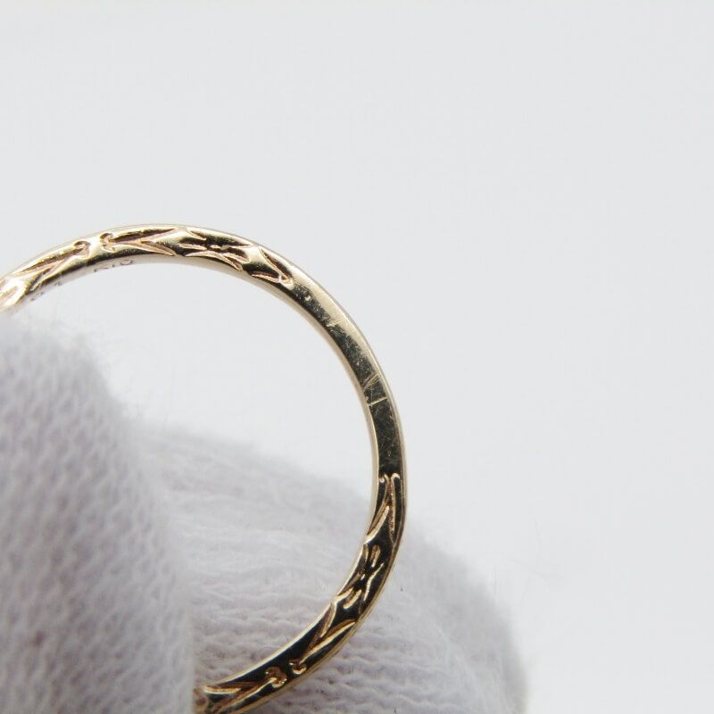 agete アガット リング K10YG ダイヤモンド 0.01ct イエローゴールド