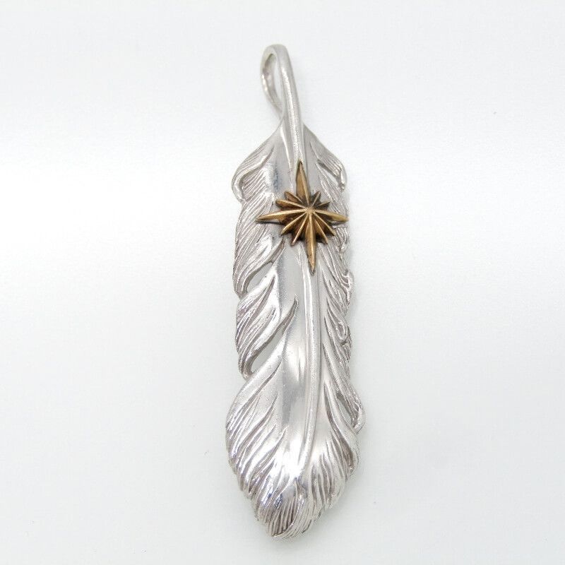 SAAD サード ペンダント フェザー ブロンズ太陽神 サンシンボル トップ