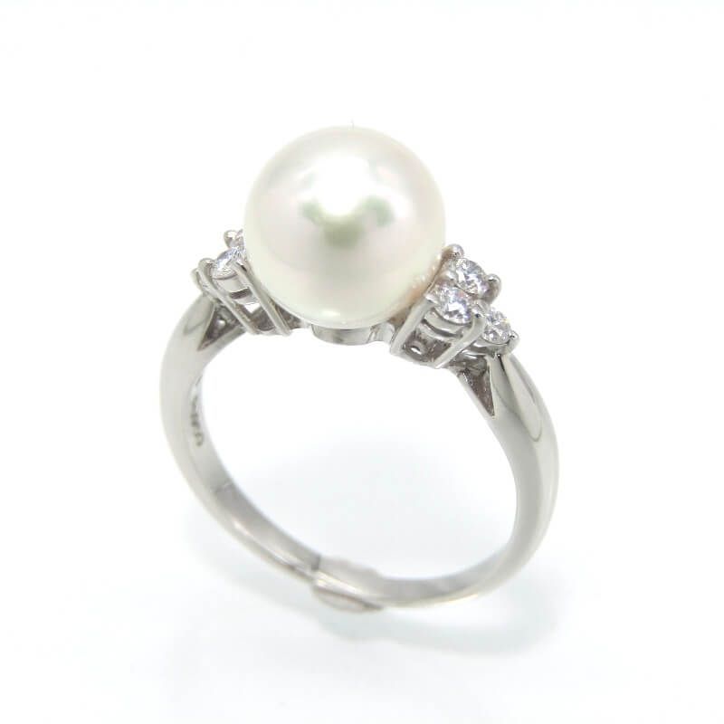 【セール】MIKIMOTOアコヤ真珠 パールリング Pt950 MIKIMOTO ミキモト リング 指輪 11号 Pt950プラチナ アコヤパール