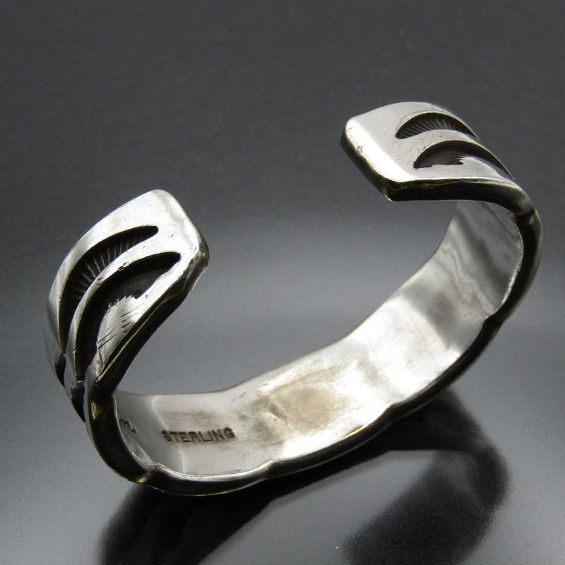 Emerson Bill ナバホ族 バングル スタンプワーク ヘビーゲージ