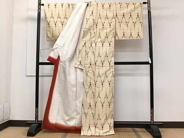 平和屋着物□上質な紬 絣文様 正絹 逸品 CAAZ9583xi - メルカリ