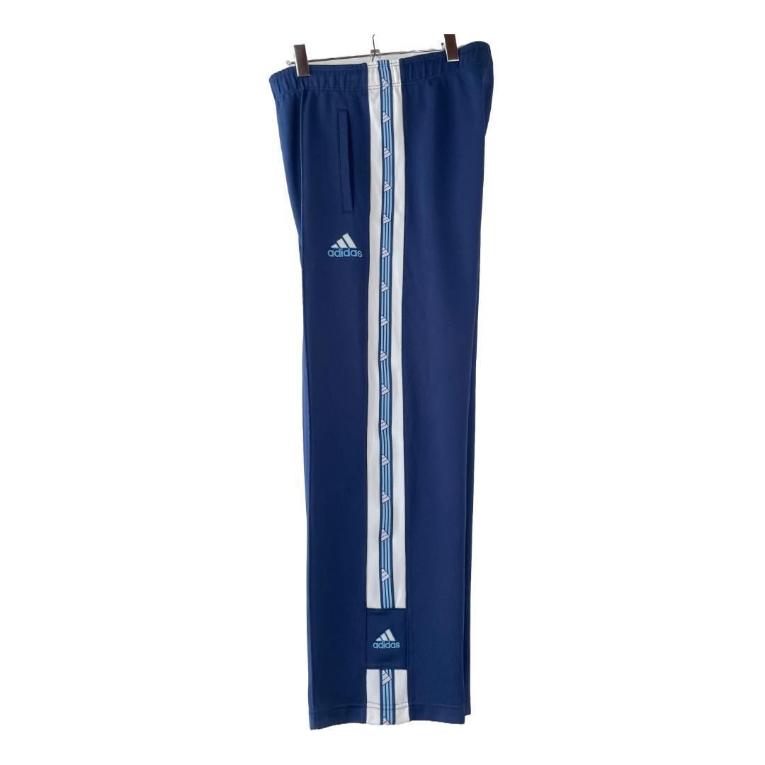 90s adidas トラックパンツ ジャージ 刺繍ロゴ ワンポイント 万国旗