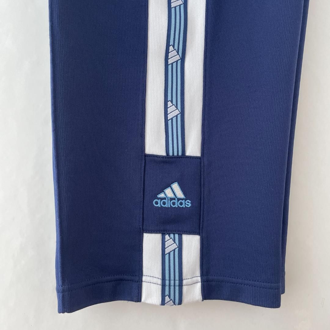 90s adidas トラックパンツ ジャージ 刺繍ロゴ ワンポイント 万国旗