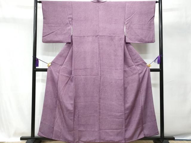 平和屋着物 江戸小紋 作家物 格子柄 正絹 逸品 BAAL4837xi(仕立て