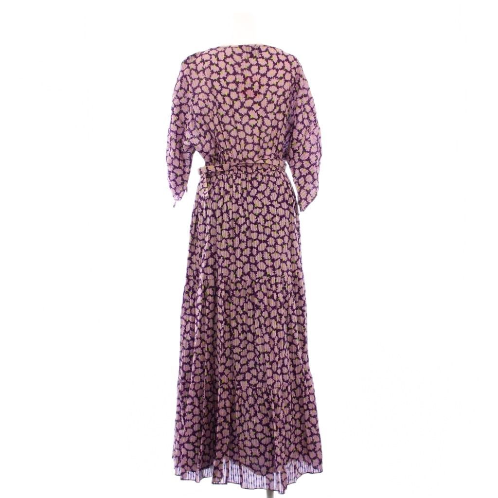 ケイトスペード KATE SPADE フレアワンピース マキシ ロング 七分袖  