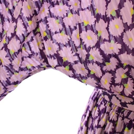 ケイトスペード KATE SPADE フレアワンピース マキシ ロング 七分袖