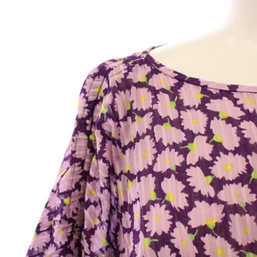 ケイトスペード KATE SPADE フレアワンピース マキシ ロング 七分袖