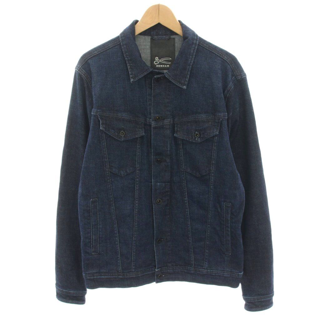 【中古】デンハム DENHAM デニムジャケット ジージャン Gジャン アウター L 紺 ネイビー 01-22-10-21-010 メンズ デンハム DENHAM デニムジャケット ジージャン Gジャン アウター L 紺