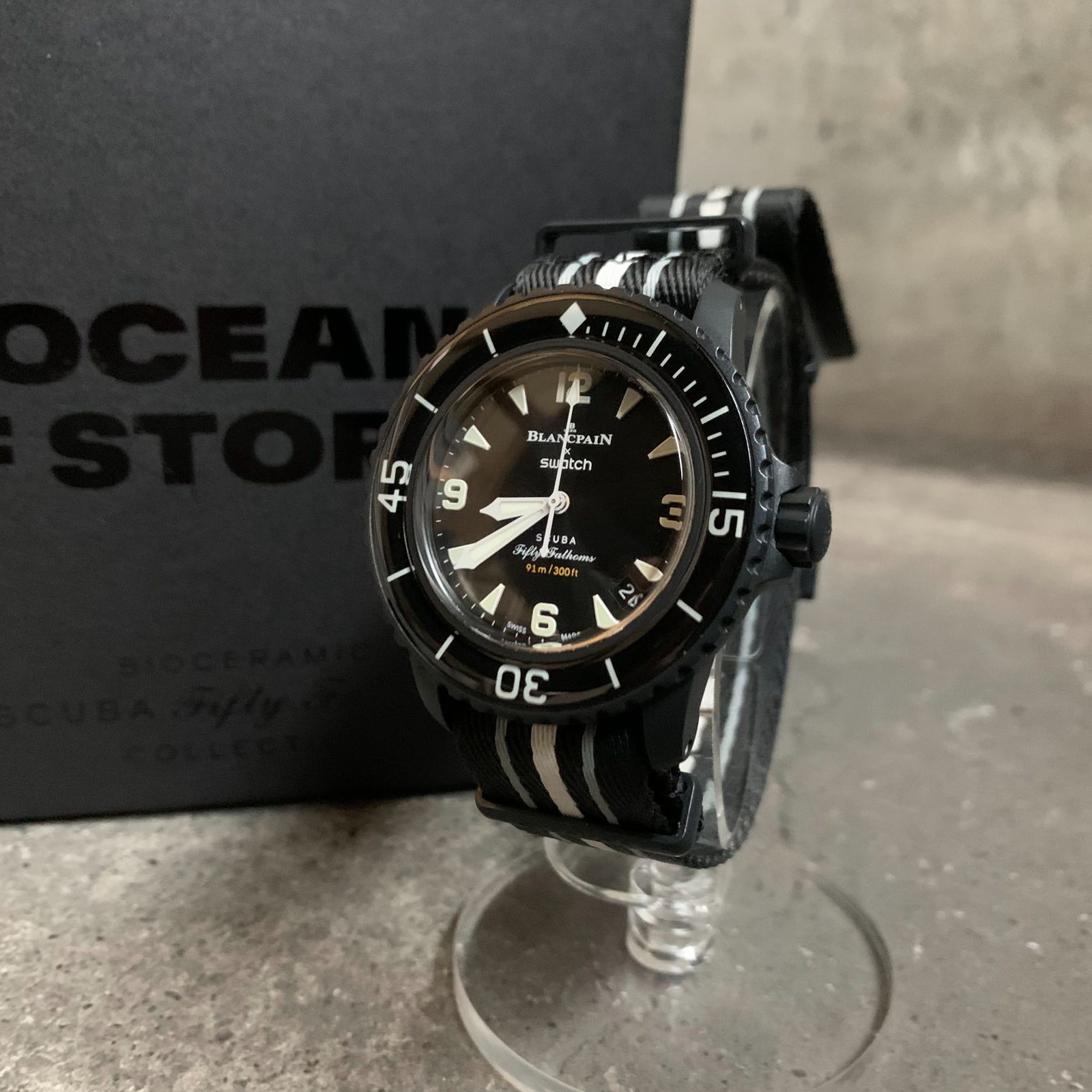 BLANCPAIN x Swatch OCEAN OF STORMS BIOCERAMIC SCUBA FIFTY FATHOMS 