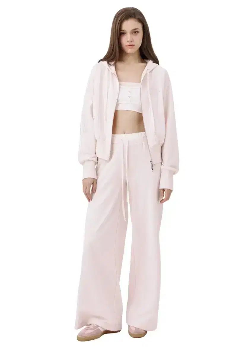 シアーリー 25 05 ソフト フードジップアップ パンツ セット