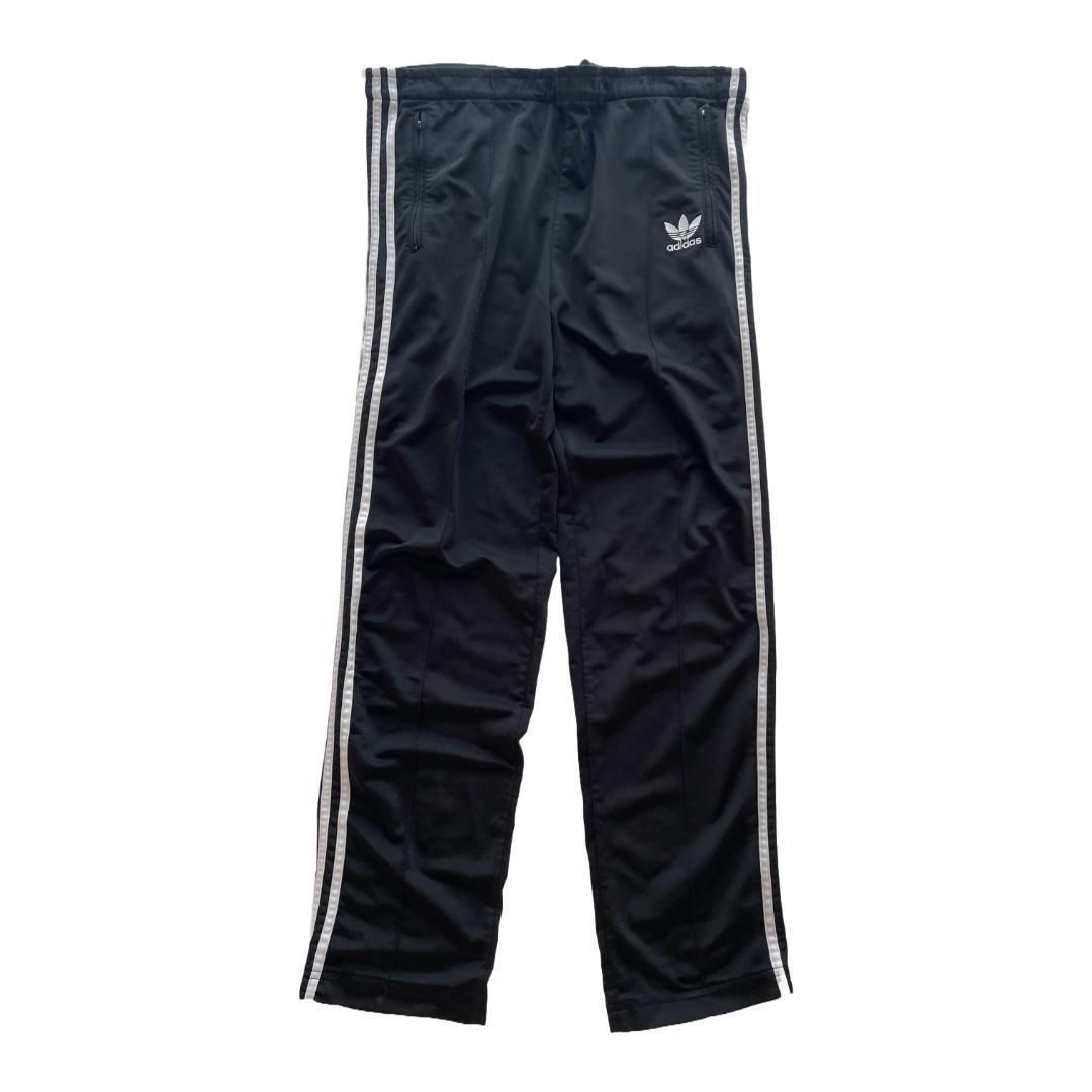 90s adidas トラックパンツ ジャージ トレフォイル 万国旗 フェード