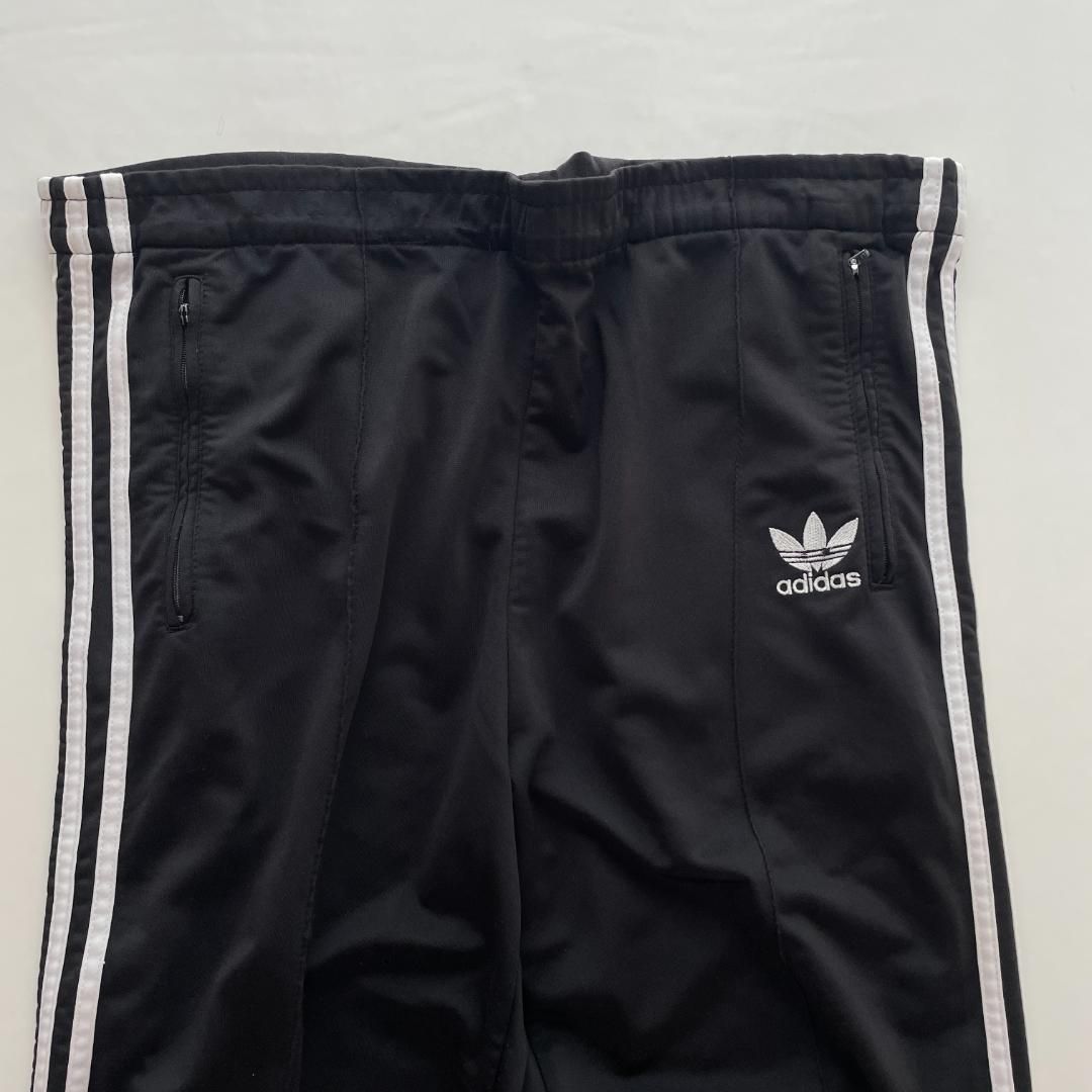 90s adidas トラックパンツ ジャージ トレフォイル 万国旗 フェード