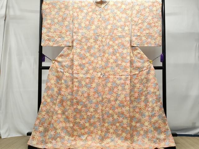 平和屋着物□上質な小紋 総絞り 斜線文 正絹 逸品 CAAW2600in 平和屋