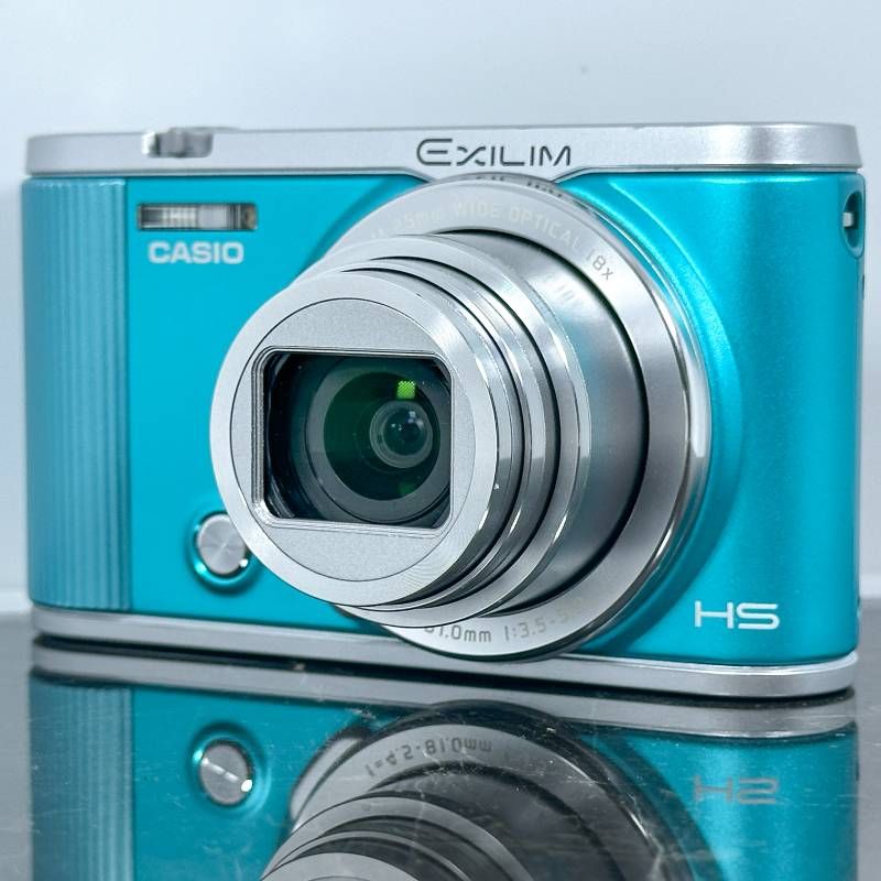 美品】Casio EXILIM EX-ZR1800 ブルー 1610万画素 裏面照射CMOS 光学18