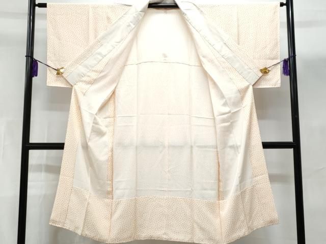 平和屋着物○長襦袢 無双仕立て 舞梅地紋 正絹 逸品 注文 CABA9745gh