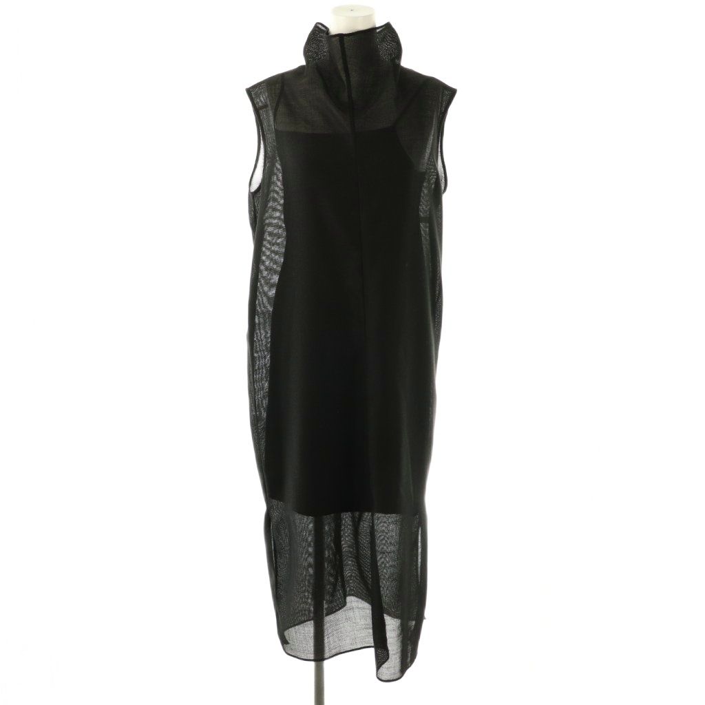 【中古】ベイジ BEIGE 25SS LIATRIS オフタートルノースリーブワンピース 2 黒 ブラック /AB ■OS レディース ベイジ BEIGE 25SS LIATRIS オフタートルノースリーブワンピース 2 黒