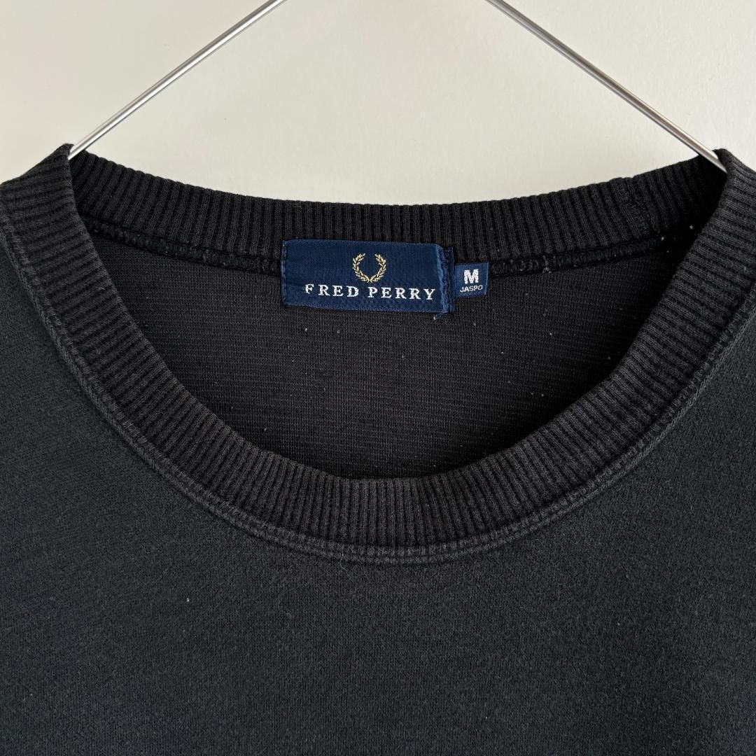 90s FRED PERRY フレッドペリー デザインスウェット 刺繍 ヒット
