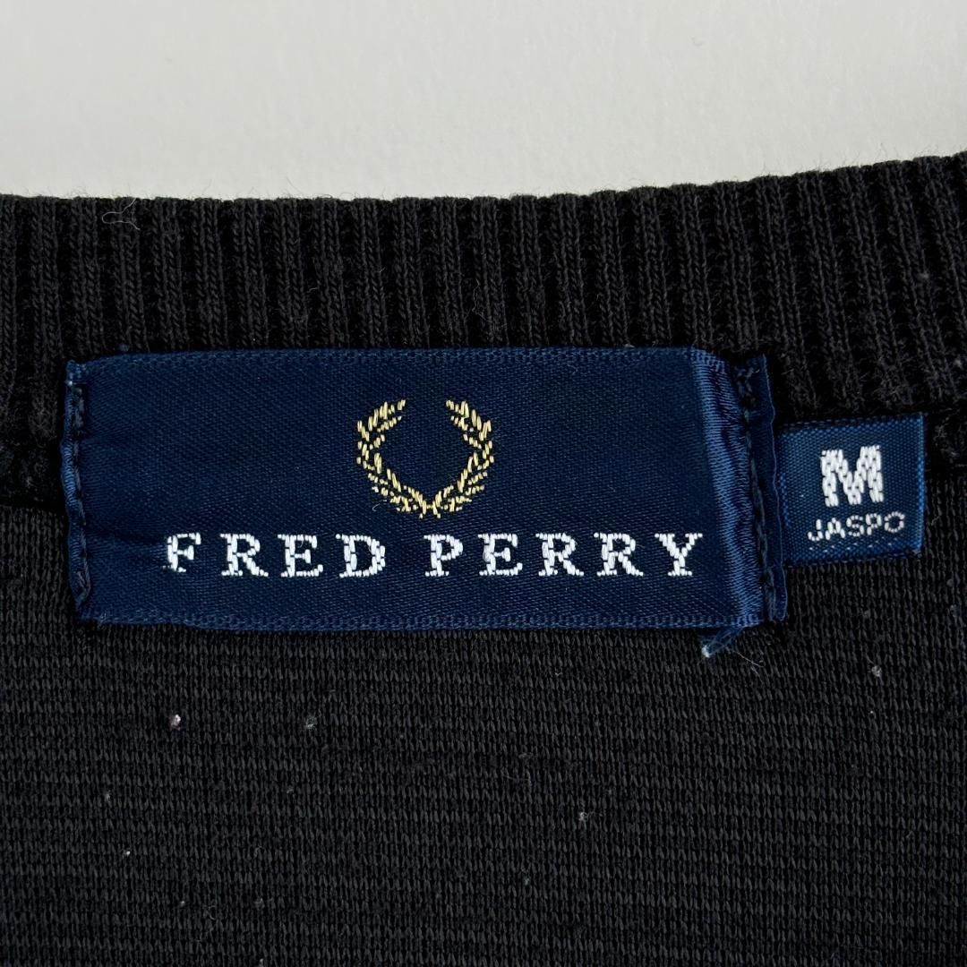 90s FRED PERRY フレッドペリー デザインスウェット 刺繍 ヒット