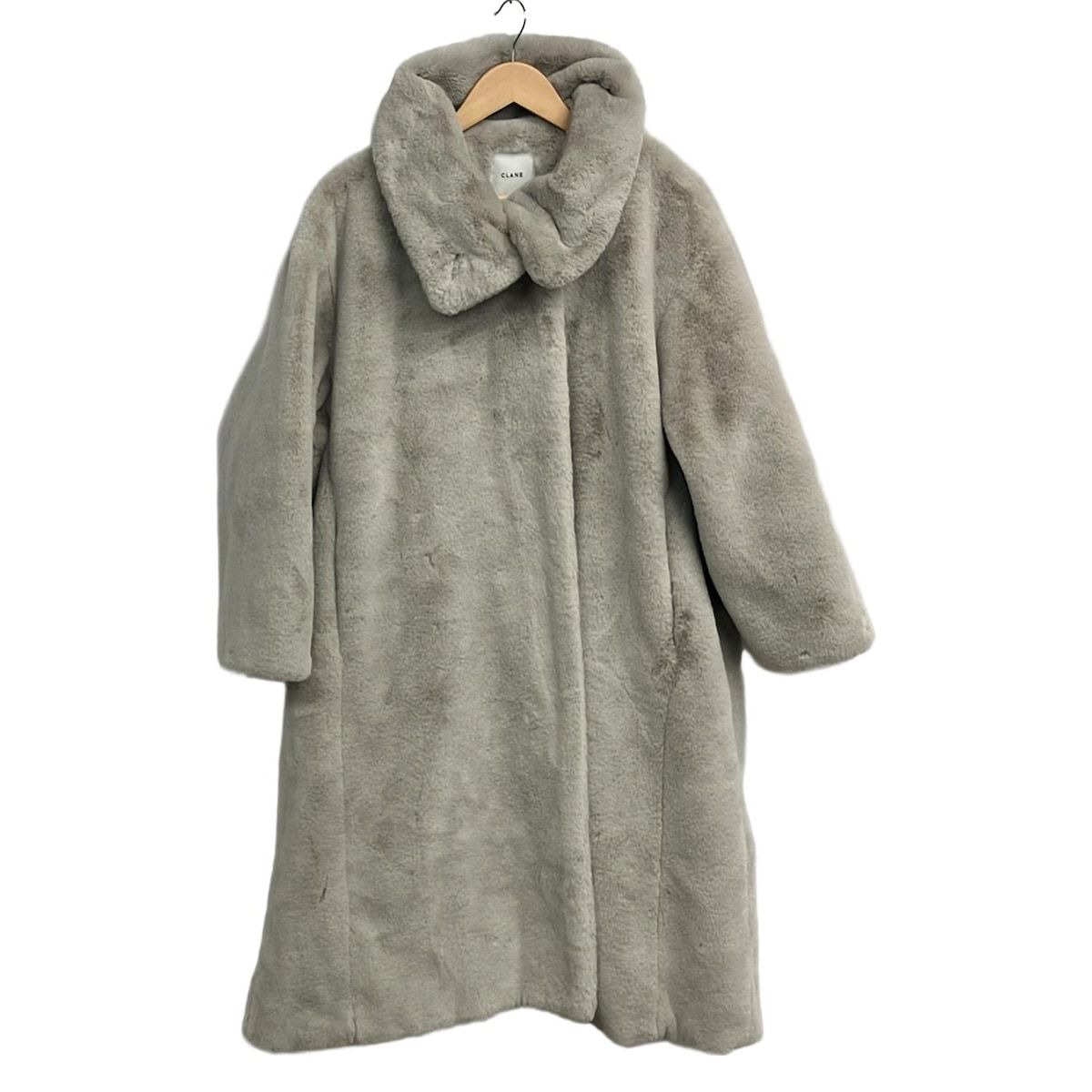 CLANE ロングファーコート　ライトグレー clane ロングファーコート CLANE ロングファーコート ライトグレー
