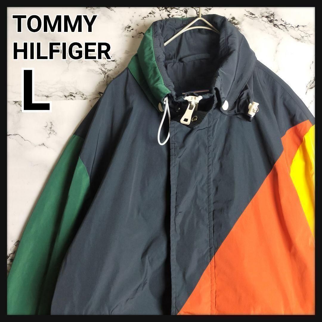 希少】TOMMY HILFIGER セーリングジャケット L マルチカラー 復刻 90s