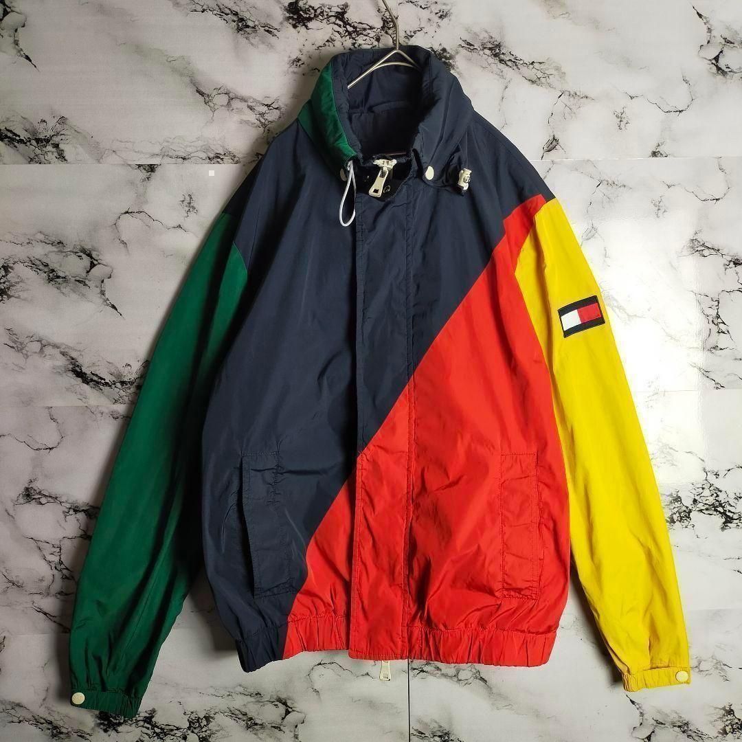 希少】TOMMY HILFIGER セーリングジャケット L マルチカラー 復刻 90s 