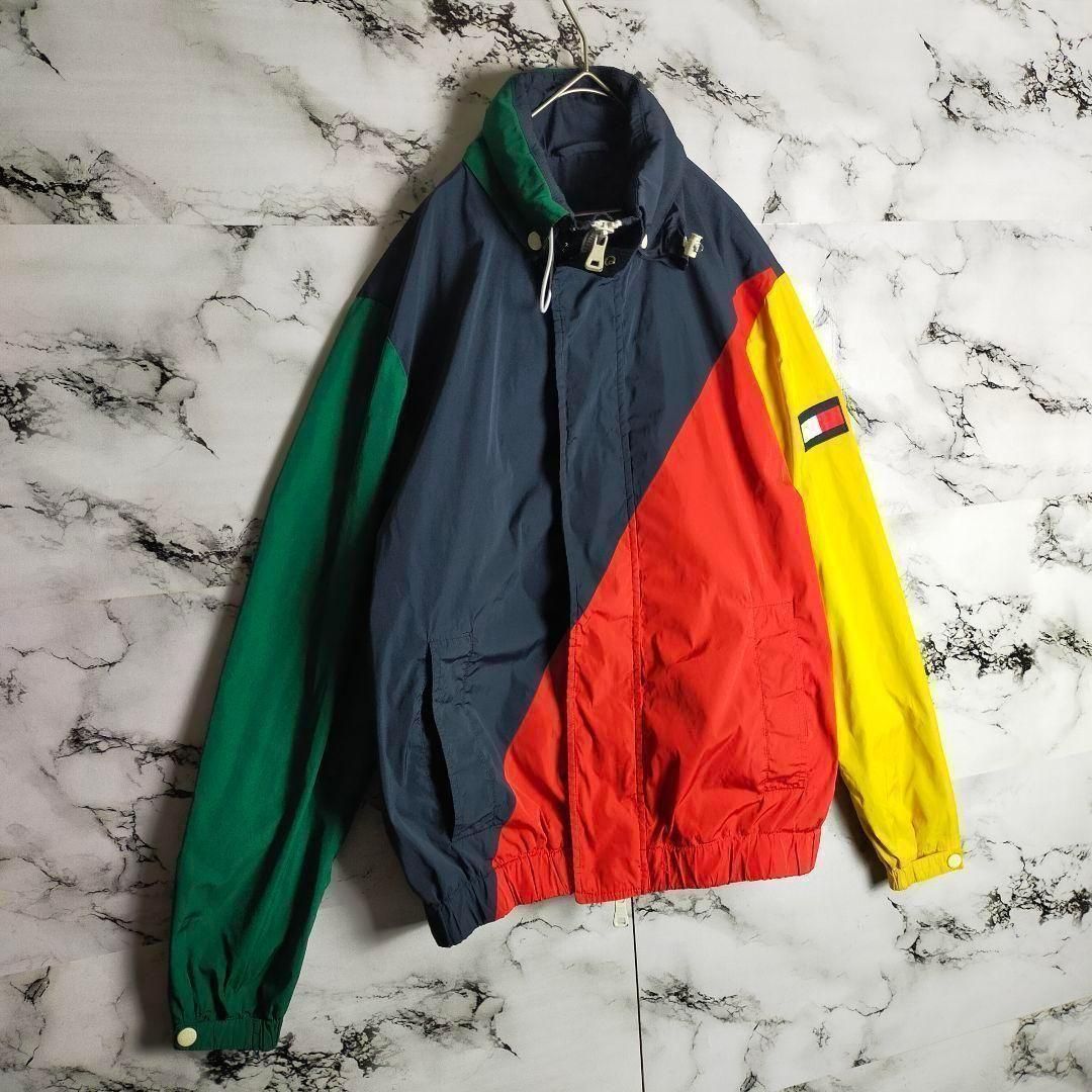 希少】TOMMY HILFIGER セーリングジャケット L マルチカラー 復刻 90s