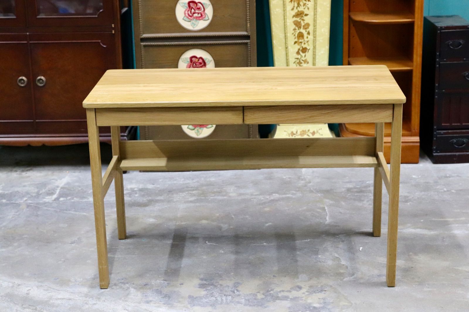 GMIK624○無印良品 / MUJI オーク材 デスク 学習机 パソコンデスク