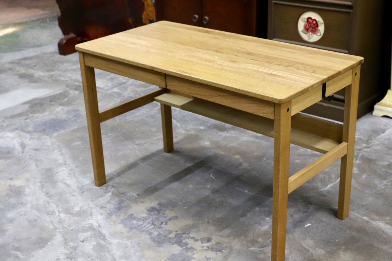 GMIK624○無印良品 / MUJI オーク材 デスク 学習机 パソコンデスク