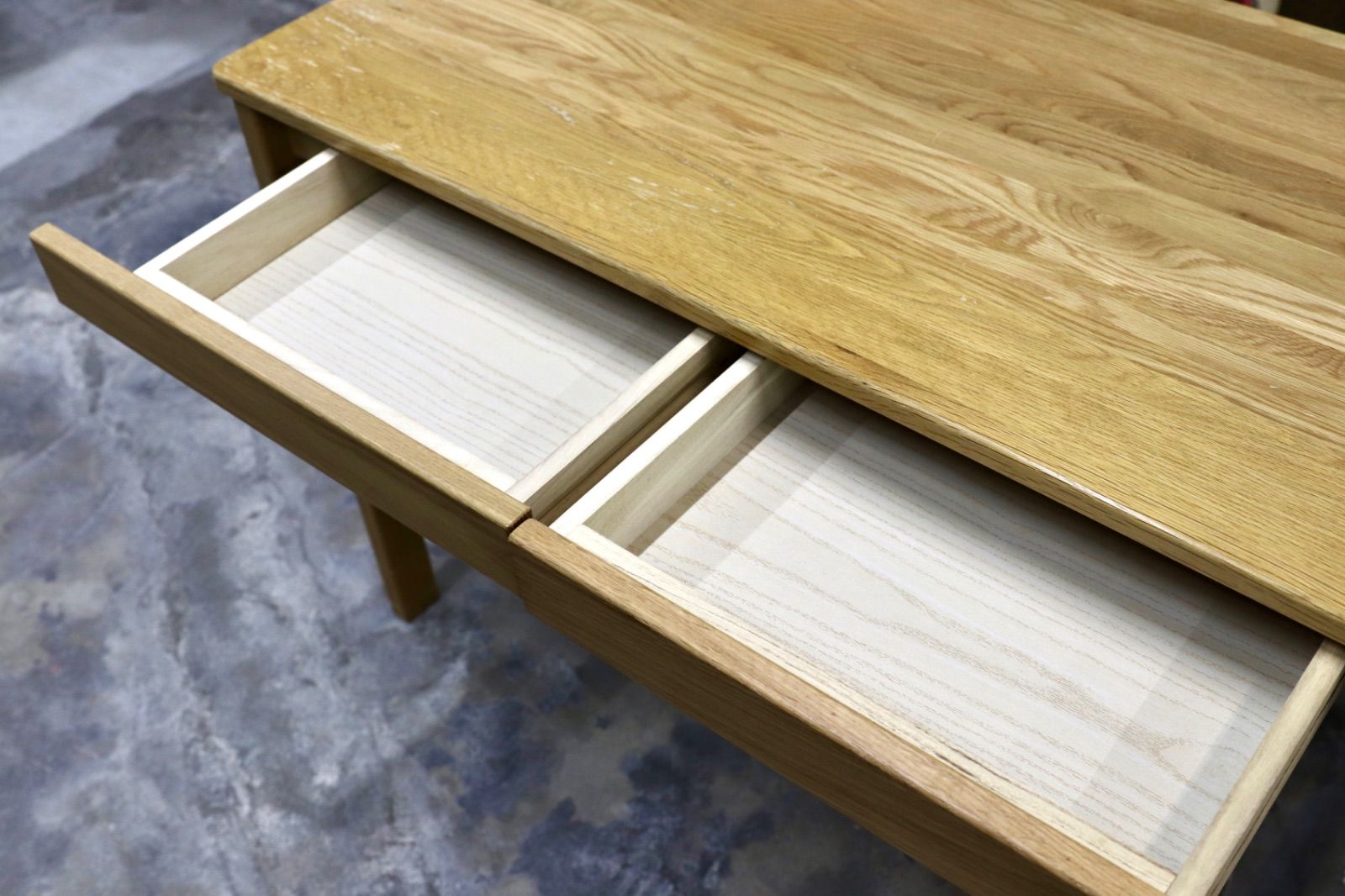 GMIK624○無印良品 / MUJI オーク材 デスク 学習机 パソコンデスク