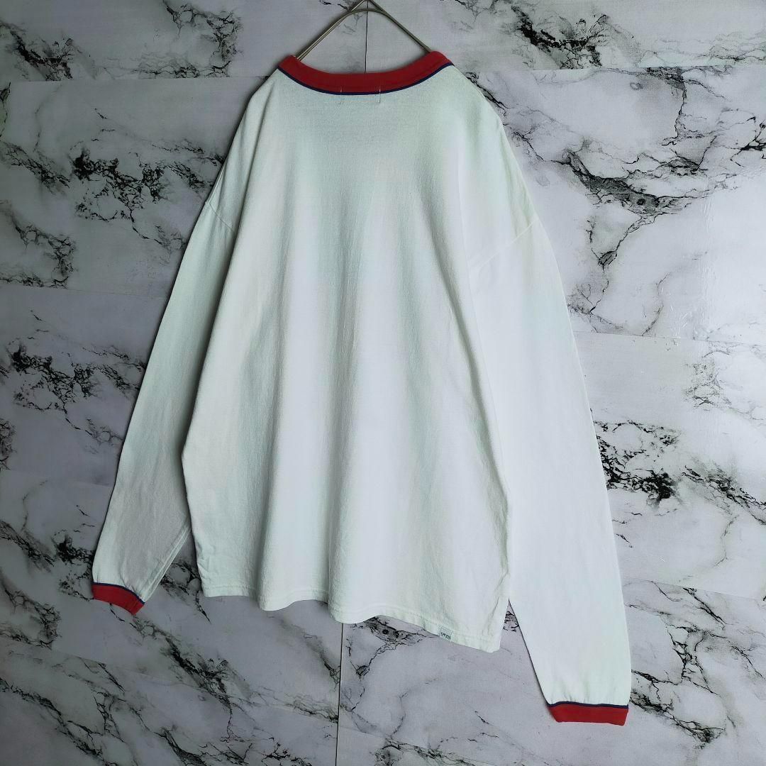 希少】ヒステリックグラマー ロンT L ヒスガール リンガー 白 青 赤 希少】ヒステリックグラマー ロンT L ヒスガール リンガー 白 青 赤