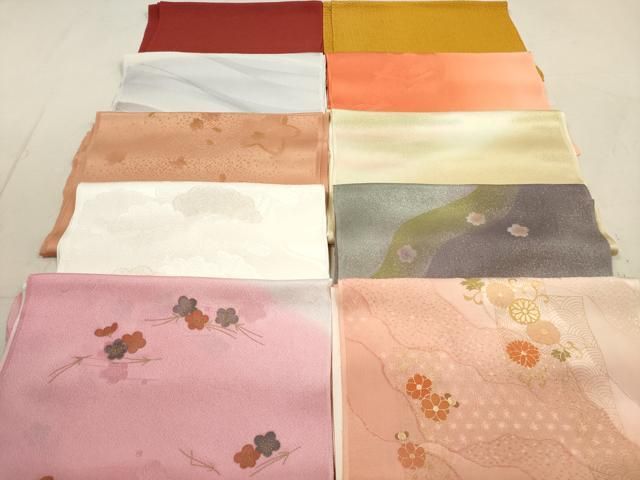 平和屋着物 和装小物 帯揚げ10枚セット 正絹 DAAZ1691xg