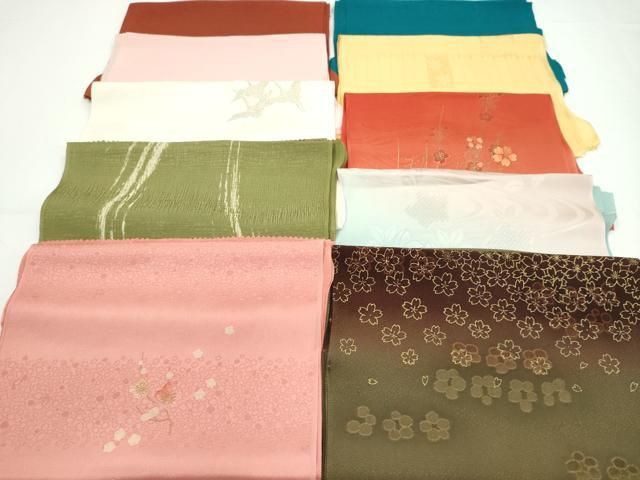 平和屋着物★和装小物　帯揚げ10枚セット　正絹　逸品　CAAZ6391ju 平和屋着物☆和装小物 帯揚げ10枚セット 正絹 逸品 CAAZ6391ju