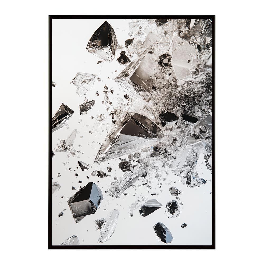 【A1サイズ（約59x84cm）】【lh-poster-10236】クラッシュストーン 宝石 ジュエル 天然石 クラック ポスター パワー ヒーリング 誕生石 風水 金運 ルース インテリア