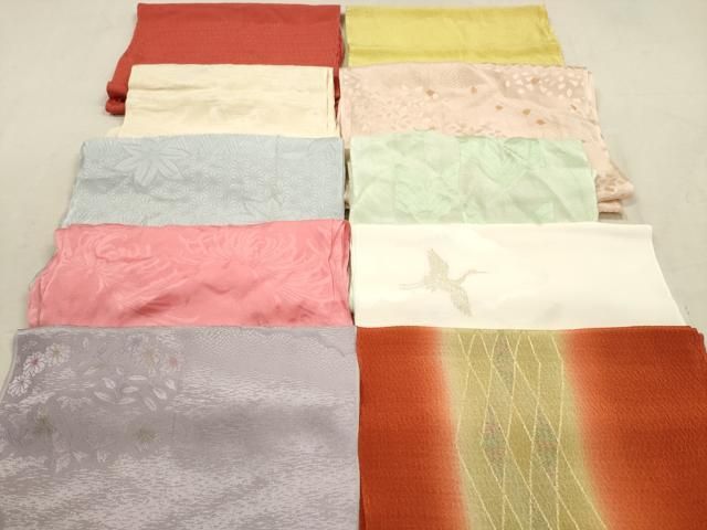 平和屋着物★和装小物 帯揚げ10枚セット 正絹 逸品 DAAZ1695xg