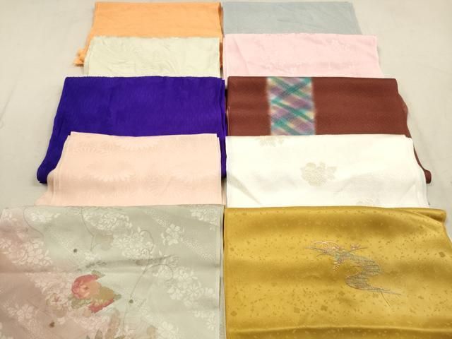 平和屋着物☆和装小物 帯揚げ10枚セット 正絹 逸品 DAAZ1699xg