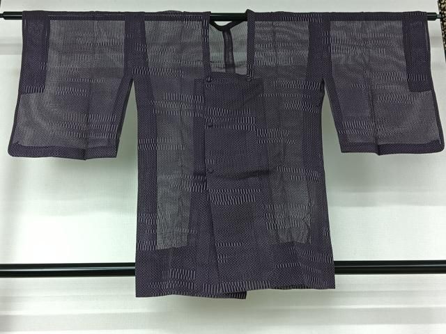 平和屋着物▽道行コート スリーシーズン 春夏秋 塵除け 横段文 jh