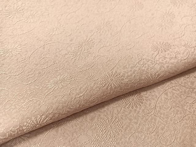 菊唐草地紋 撫子色