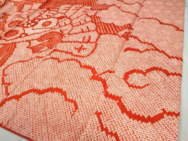 平和屋着物○豪華振袖 総絞り 檜扇草花文 正絹 逸品 CAAZ3987yc - メルカリ