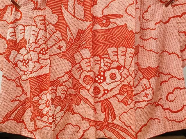 平和屋着物○豪華振袖 総絞り 檜扇草花文 正絹 逸品 CAAZ3987yc - メルカリ