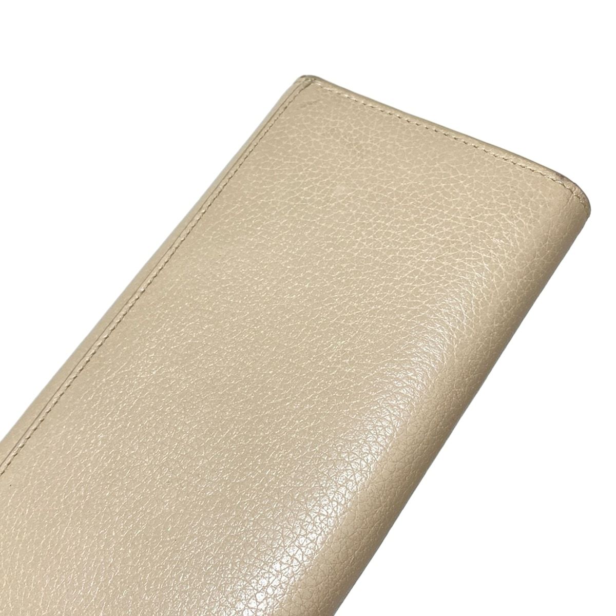 FURLA(フルラ) 長財布 - ベージュ レザー - メルカリ