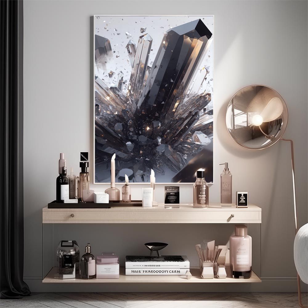 B 約73 x 103 cm lh-poster-10272 クラッシュストーン 宝石 ジュエル 天然石 クラック ポスター パワー ヒーリング 誕生石 風水 金運 ルース インテリア