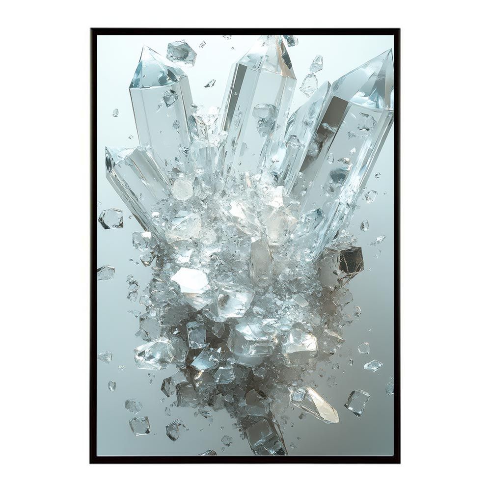 B 約51 x 73 cm lh-poster-10273 クラッシュストーン 宝石 ジュエル 天然石 クラック ポスター パワー ヒーリング 誕生石 風水 金運 ルース インテリア