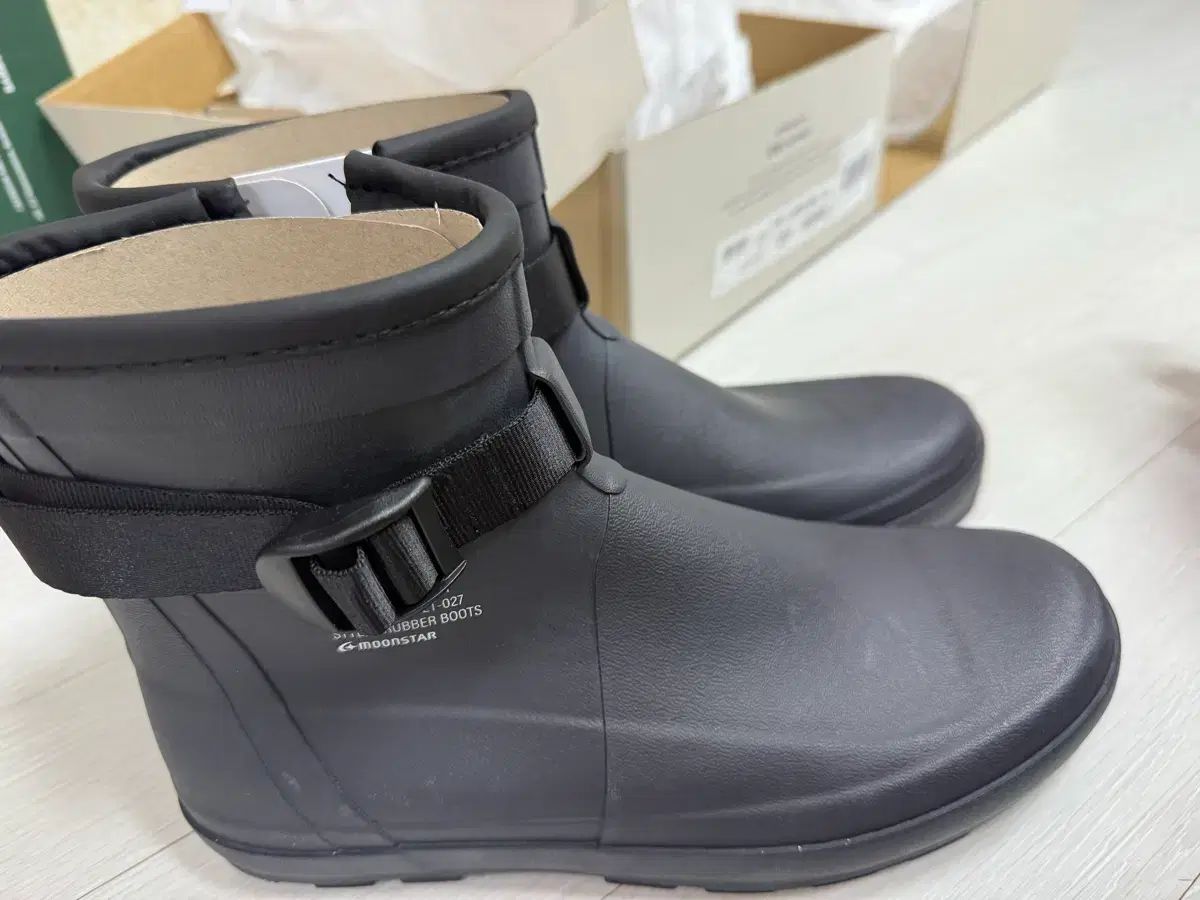 ムーンスター 810 s ブラック レインブーツ ショート 250