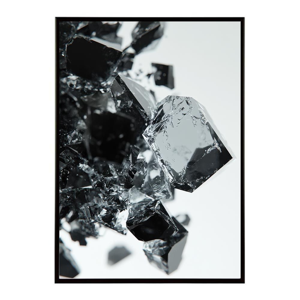 B 約51 x 73 cm lh-poster-10279 クラッシュストーン 宝石 ジュエル 天然石 クラック ポスター パワー ヒーリング 誕生石 風水 金運 ルース インテリア