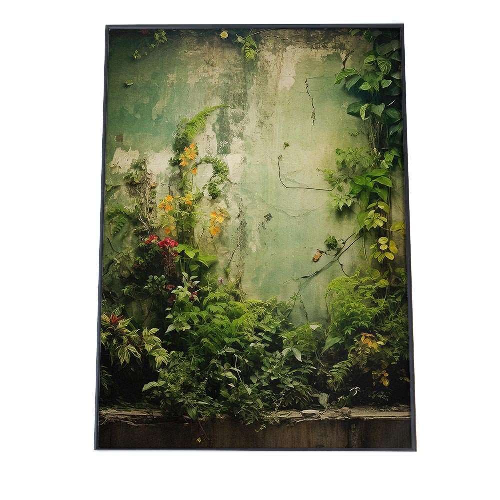 B 約73 x 103 cm lh-poster-1029 植物 グリーン ボタニカル 緑 ポスター フレーム付き ナチュラル ロハス 自然 花 草 フラワー 大判