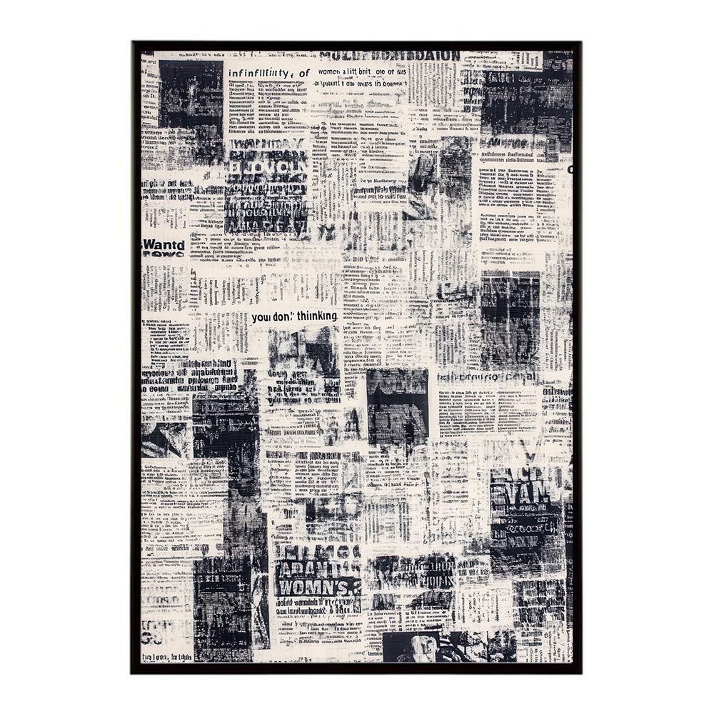 A1サイズ（約59x84cm）】【lh-poster-10294】コラージュ 新聞 雑誌