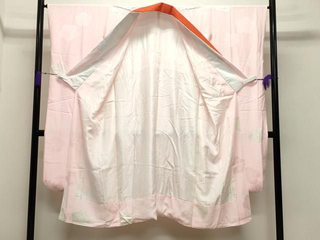 平和屋着物 振袖用長襦袢 袷 絞り 舞梅文 暈し染め 正絹 gh