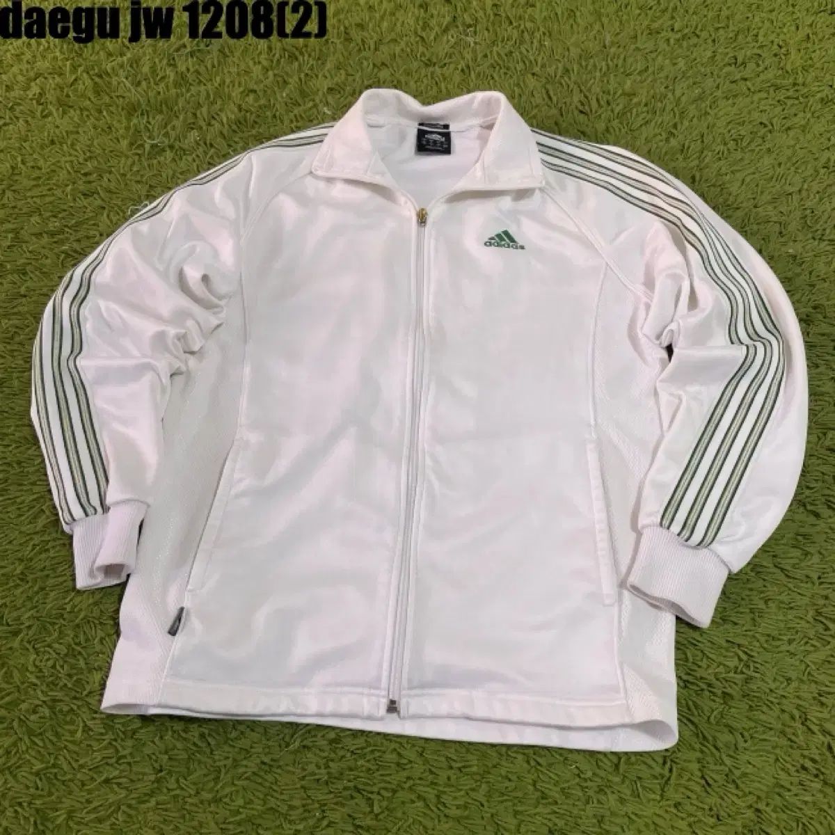 アディダス 3本線 トラック ジャケット 白 m