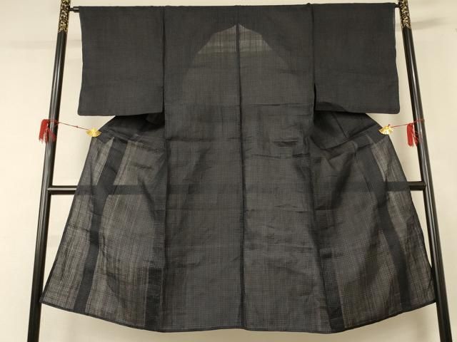 平和屋着物 夏物 重要無形文化財 本場宮古上布 男性 絣柄 苧麻 jd